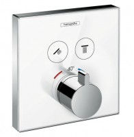 miscelatore termostatico Hansgrohe ShowerSelect glass per 2 utenze - 15738400