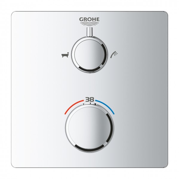 miscelatore termostatico Grohe Grohtherm per vasca con deviatore a 2 vie - 24080000