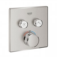 miscelatore termostatico Grohe Grohtherm SmartControl per doccia a 2 vie, finitura supersteel - 29124DC0