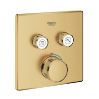 miscelatore termostatico Grohe Grohtherm SmartControl per doccia a 2 vie, finitura oro spazzolato - 29124GN0