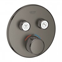 miscelatore termostatico Grohe Grohtherm SmartControl per 2 utenze, finitura grafite spazzolato - 29119AL0