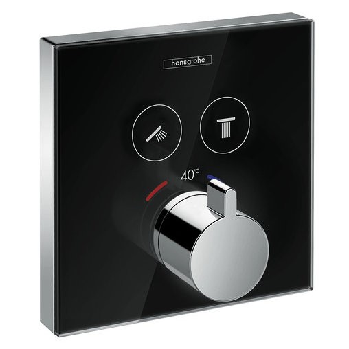 miscelatore termostatico Hansgrohe ShowerSelect glass per 2 utenze - 15738600