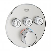miscelatore termostatico Grohe Grohtherm SmartControl per doccia a 3 vie, finitura supersteel - 29121DC0