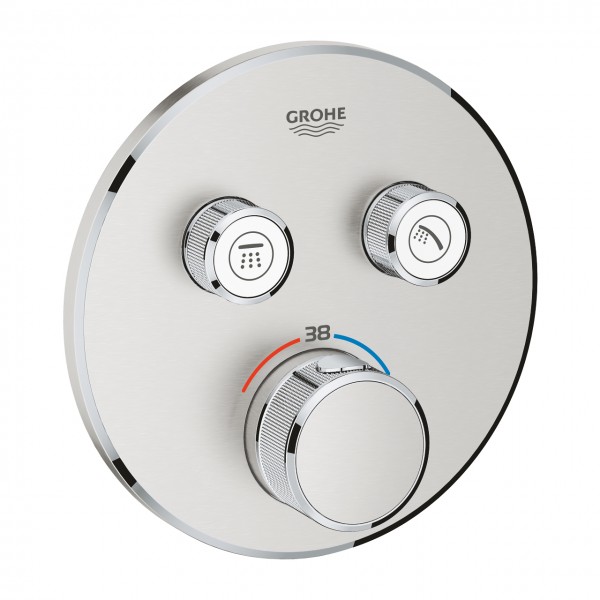 Grohe 29119DC0 mix termostatico Grohtherm SmartControl a 2 vie supersteel