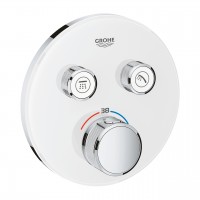 miscelatore termostatico Grohe Grohtherm SmartControl per doccia a 2 vie, cromo-bianco - 29151LS0