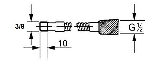 tubo flessibile per miscelatore cucina KWC - Z.501.997