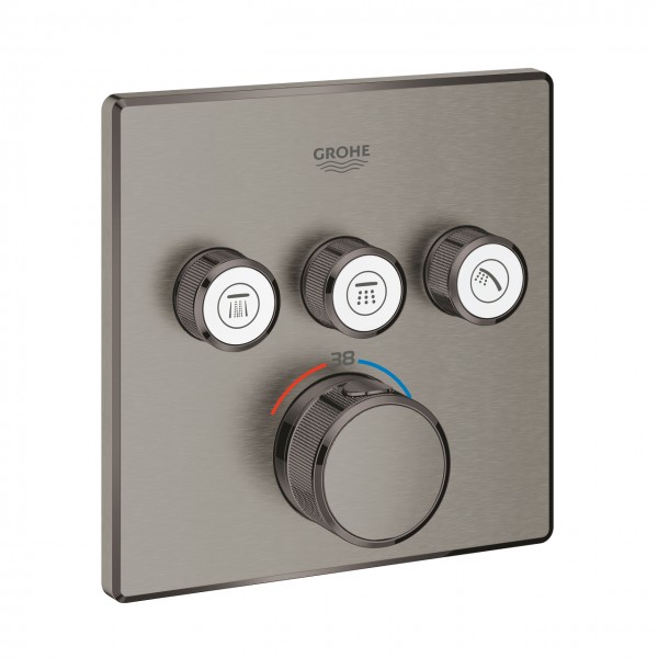 miscelatore termostatico a 3 vie Grohe Grohtherm SmartControl, finitura grafite spazzolato - 29126AL0