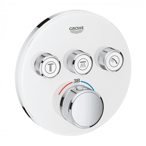 miscelatore termostatico Grohe Grohtherm SmartControl per doccia a 3 vie, bianco cromo - 29904LS0