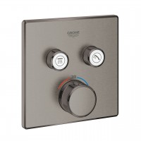 miscelatore termostatico Grohe Grohtherm SmartControl per doccia a 2 vie, finitura grafite spazzolato - 29124AL0